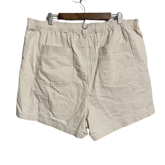 Madewell Women's NWOT Cream Elastic Waist High Rise Utility Camp Shorts XXXL - Picture 9 of 9